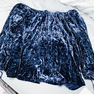 Velvet Off The Shoulder Top